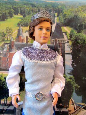 PRINCE STEFAN, RAPUNZEL'S WEDDING MOVIE SERIES KEN DOLL w BROWN ROOTED HAIR 2005